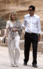 Madonna picture with her manager Guy Oseary while at the ancient Rose city of Petra in Jordan on September 3rd 2009 2