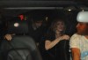 Madonna picture with Jesus Luz inside the car leaving after having dinner with israeli politician Tzipi Livni at Stefan Brown restaurant in Tel Aviv on August 31st 2009 2