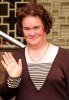 Susan Boyle picture as she outside the Royal Bank Of Scotland Blackburn on July 28th 2009 1