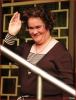 Susan Boyle picture as she outside the Royal Bank Of Scotland Blackburn on July 28th 2009 3