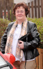 Susan Boyle photo as she leaves her house in West Lothian Scotland on April 24th 2009 2