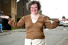 Susan Boyle poses at her home in Blackburn Scotland on April 16th 2009 1