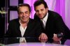 Nichan Deirharoutinian photo with singer and musician melhem barakat at the TV talk show Il Maestro