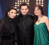 Nichan Deirharoutinian photo with Asala Nasri and Angham at the MBC talk show Al arrab