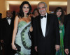 Omar Sharif and Cyrine Abdelnour at The Traveller premiere at the Sala Grande during the 66th Venice Film Festival on September 10th 2009 in Venice Italy 2