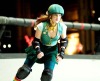 Drew Barrymore photos from the new film Whip It in her roller skates