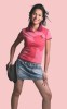 Jennylyn Mercado picture weraing a mini denim skirt