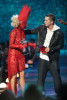 Eminem presents an Award to Lady Gaga as the Best New Artist at the 2009 MTV Video Music Awards at Radio City Music Hall on September 13, 2009 in New York City