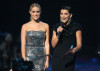 Kristin Cavallari and Nelly Furtado at the 2009 MTV Video Music Awards at Radio City Music Hall on September 13, 2009 in New York City