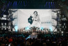 Michael Jackson on the video screen at the 2009 MTV Video Music Awards at Radio City Music Hall on September 13, 2009 in New York City