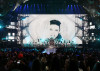 Michael Jackson on the video screen at the 2009 MTV Video Music Awards at Radio City Music Hall on September 13, 2009 in New York City