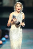 Taylor Swift accepts the Best Female Video award at the 2009 MTV Video Music Awards at Radio City Music Hall on September 13, 2009 in New York City