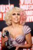 Lady Gaga poses in the pressroom during the 2009 MTV Video Music Awards at Radio City Music Hall on September 13th 2009 in New York City