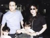 Arab Celebrity picture of Egyptian singer Mostafa Amar and his wife and two sons