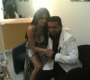 Haifa Wahbi picture during a concert backstage with singer Ali Al Deek