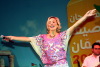 Salma Ghazali picture on stage at  Amman Summer Festival concert in Amman Jordan in August 2009 6