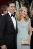 Jennifer Westfeldt and Jon Hamm arrive at the 61st Primetime Emmy Awards held at the Nokia Theatre on September 20th 2009 in Los Angeles