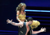 Karina Smirnoff and Maksim Chmerkovskiy perform onstage at the 61st Primetime Emmy Awards