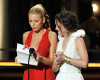 Leighton Meester and Blake Lively present the Outstanding Directing In A Comedy Series award at the 61st Primetime Emmy Awards