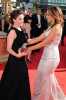 Mariska Hargitay and Tina Fey arrive at the 61st Primetime Emmy Awards held at the Nokia Theatre on September 20th 2009 in Los Angeles