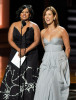 Kate Walsh and Chandra Wilson present the Outstanding Lead Actress In A Miniseries Or A Movie award onstage during the 61st Emmy Awards