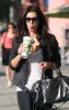 Kim Kardashian spotted walking the streets with a milkshake cup in West Hollywood on September 26th 2009 6