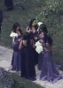 Kim Kardashian spotted at the wedding receptiopn of her sister Khloe wearing a backless purple dress as the bridesmaid at the brides residence in Beverly Hills on September 27th 2009 5