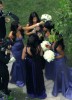 Kim Kardashian spotted at the wedding receptiopn of her sister Khloe wearing a backless purple dress as the bridesmaid at the brides residence in Beverly Hills on September 27th 2009 3