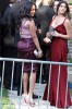 Brittny Gastineau arrives in a dark maroon gown to Khloe Kardashian and Lamar Odom wedding reception held at the couples residence in Beverly Hills on September 27th 2009 7