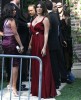 Brittny Gastineau arrives in a dark maroon gown to Khloe Kardashian and Lamar Odom wedding reception held at the couples residence in Beverly Hills on September 27th 2009 2