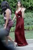 Brittny Gastineau arrives in a dark maroon gown to Khloe Kardashian and Lamar Odom wedding reception held at the couples residence in Beverly Hills on September 27th 2009 6