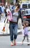 Katie Holmes and her daughter Suri Cruise were spotted out for shopping at the DeLucas Market in Boston on September 29th 2009