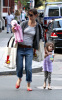 Katie Holmes and her daughter Suri Cruise were spotted out for shopping at the DeLucas Market in Boston on September 29th 2009