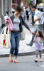 Katie Holmes and her daughter Suri Cruise were spotted out for shopping at the DeLucas Market in Boston on September 29th 2009