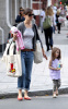 Katie Holmes and her daughter Suri Cruise were spotted out for shopping at the DeLucas Market in Boston on September 29th 2009