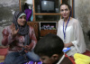 picture of UN Ambassador Angelina Jolie during her visit to Syria to check on Iraqi refugees on October 2nd 2009 7