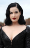 Dita Von Teese attending the Christian Dior Pret a Porter fashion show in Paris France on October 2nd 2009 3