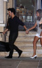 photo of Kevin Jonas with his fiance Danielle Deleasa walking together hand in hand 1