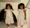 baby picture of Kim Kardashian and her sister Kourtney Kardashian 3