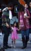 Tom Cruise and  Katie Holmes with their daughter Suri spotted together for a walk in Boston Massachusetts on October 11th 2009 2