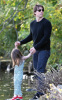 Tom Cruise with his daughter Suri at a park in Cambridge Massachusetts on October 10th 2009 7