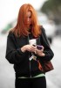 Marcia Cross spotted leaving a hairdresser holding a paper starbucks coffee cup in Santa Monica California on October 13th 2009 34