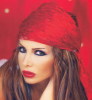 Nelli Maqdesi old picture from a studio photo shoot wearing a red hair scarf 1