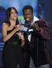 Sofia Vergara and 50 Cent present the Artista Del Ano award at the MTV 2009 Latin America Awards