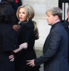 Kieran Egan of Westlife and his girlfriend Jodi Albert at the funeral of Boyzone singer Stephen Gately at St Laurence O'Toole Church on October 17th 2009 in Dublin Ireland