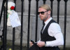 Ronan Keating arrives at the funeral of Boyzone singer Stephen Gately at St Laurence O'Toole Church on October 17th 2009 in Dublin Ireland