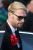 Ronan Keating arrives at the funeral of Boyzone singer Stephen Gately at St Laurence O'Toole Church on October 17th 2009 in Dublin Ireland