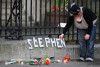 picture outside Stephen Gately funeral at St Laurence OToole Church on October 17th 2009 in Dublin Ireland