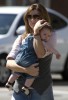 Alyson Hannigan spotted walking while carrying her daughter Satyana Denisof in Beverly Hills on October 17th 2009 3