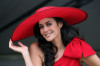 Megan Gale attends The BMW Caulfield Cup at Caulfield Racecourse on October 17th 2009 in Melbourne Australia 4